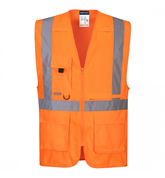 Portwest Hi-vis Executive Vest With Tablet Pocket C357ORR4XL