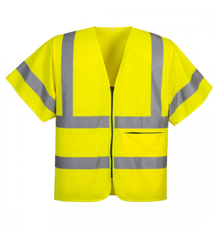 Portwest Half Sleeve Zip Vest C372YERL