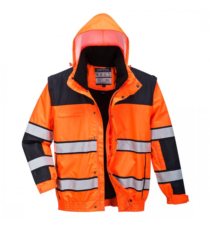 Portwest Hi-Vis Classic Bomber munkavédelmi dzseki C466OBR4XL