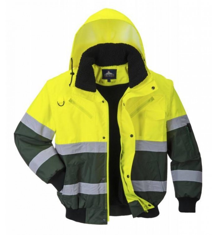 Portwest X Hi-Vis Bomber kabát C565YGRL