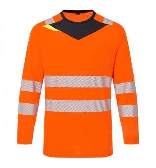 Portwest DX4 Hi-Vis T-Shirt L/S DX416OBR4XL