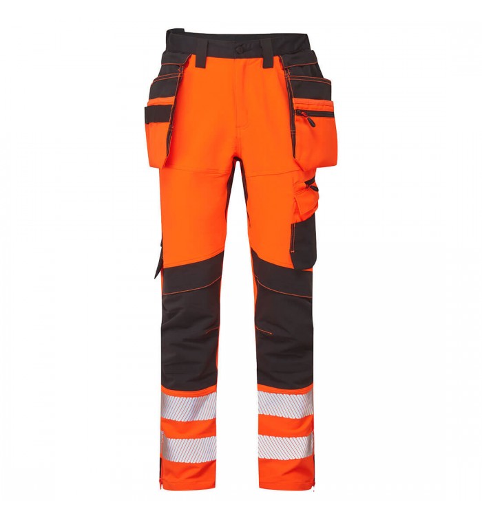 DX4 Hi-Vis nadrág lezippzározható lengőzsebbel DX454OBR28