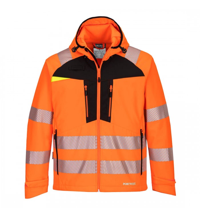 Portwest DX4 Hi-Vis Softshell Jacket DX475OBR4XL