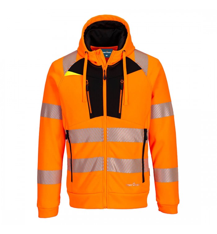 Portwest DX4 Hi-Vis kapucnis pulóver DX477OBR4XL