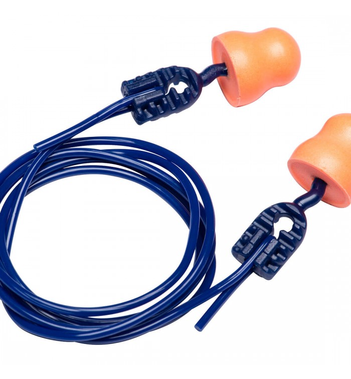 Portwest Easy Fit PU Ear Plugs Corded (200 pár) EP12ORR