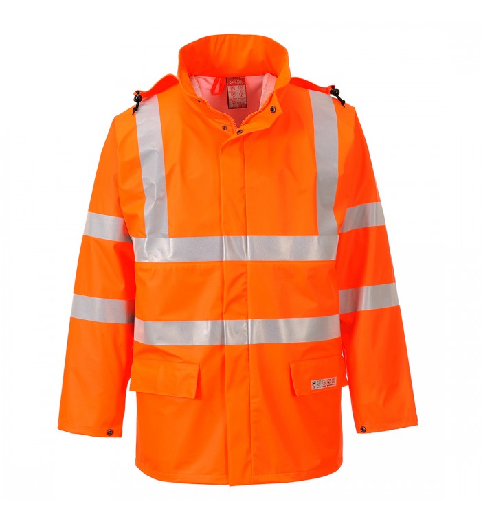 Portwest Sealtex Flame Hi-Vis esőkabát FR41ORRL