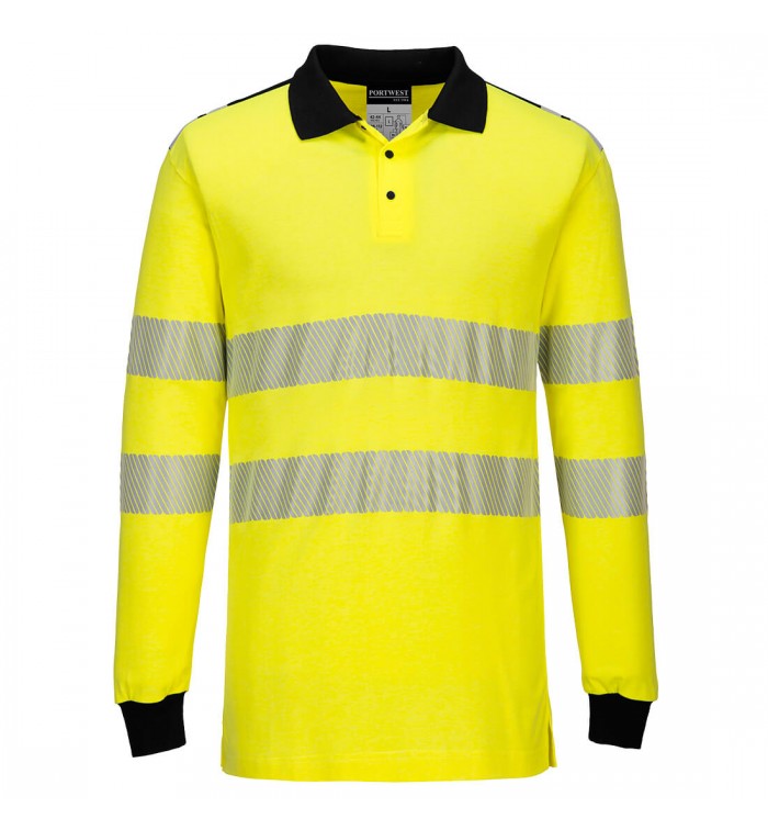 Portwest WX3 FR Hi-Vis Polo Shirt FR702YBRL