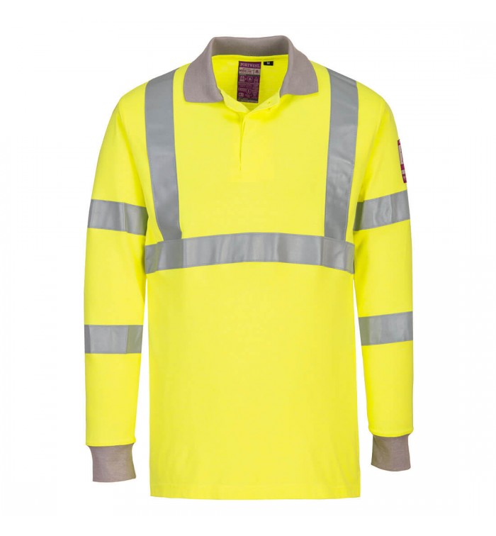 Portwest Modaflame Hi-Vis Polo Shirt FR77YER4XL