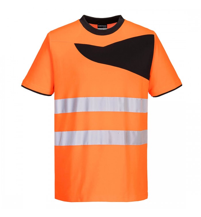 Portwest PW2 Hi-Vis rövid ujjú pólóing PW213OBR4XL