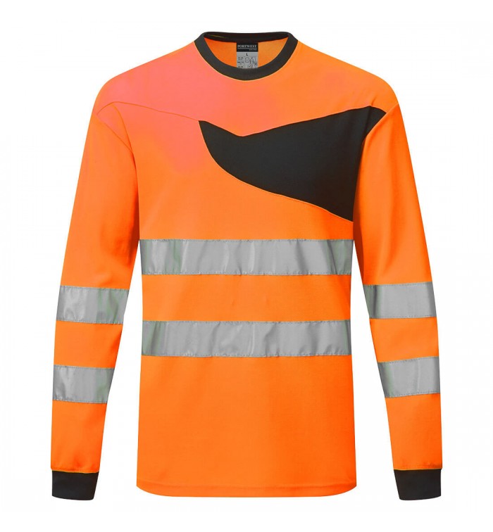 Portwest PW2 Hi-Vis T-Shirt L/S PW221OBR4XL