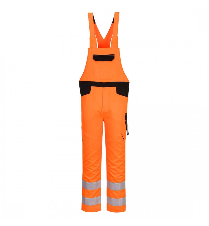 Portwest PW2 Hi-Vis kantáros nadrág PW244OBRL