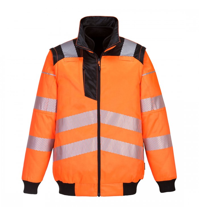 Portwest PW3 Hi-Vis 3-in-1 Pilota kabát PW302OBRL