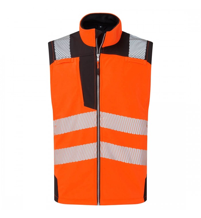 Portwest Hi-Vis Softshell Gilet mellény PW325OBR4XL