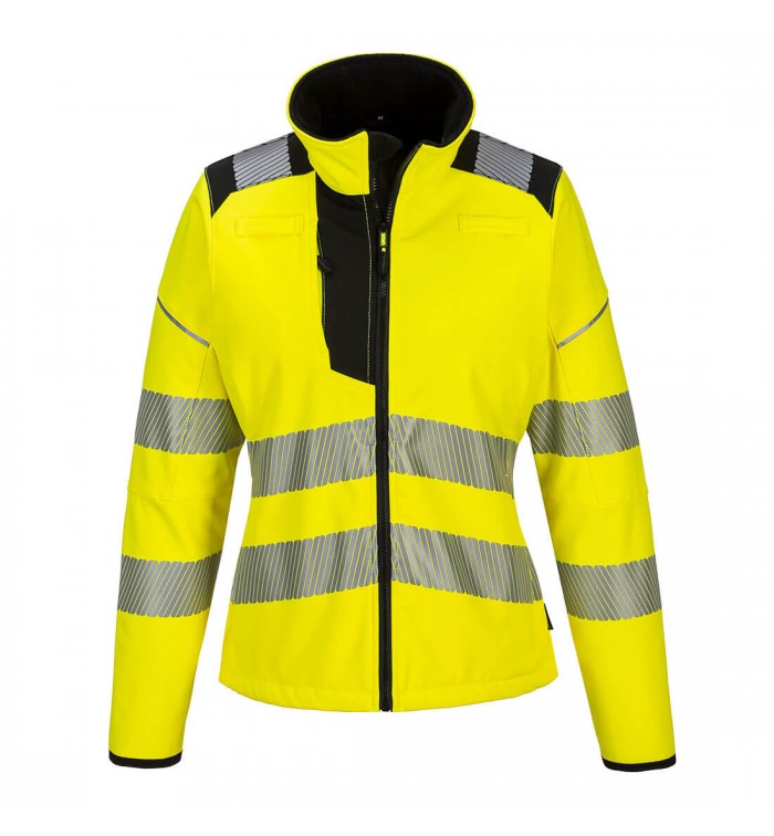 Portwest PW3 Hi-Vis női softshell PW381YBRL