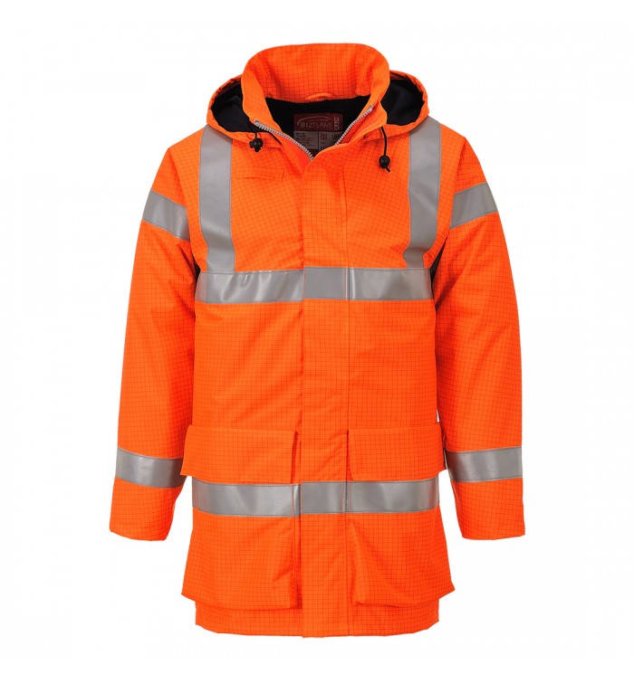 Portwest Bizflame Rain Hi-Vis antisztatikus FR esődzseki S774ORRL