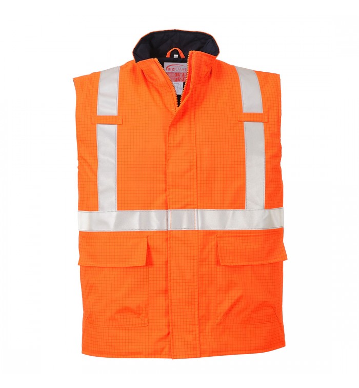 Portwest Bizflame Rain Hi-Vis antisztatikus FR mellény S776ORRL