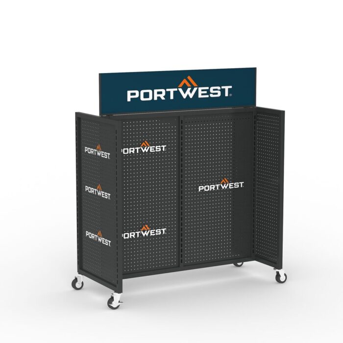Portwest gurulós bemutatóállvány (tartozékok nélkül) Portwest gurulós bemutatóállvány (tartozékok nélkül)